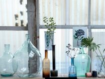 Jarrones de cristal de estilo nórdico